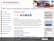 Tablet Screenshot of alimentatiewijzer.nl